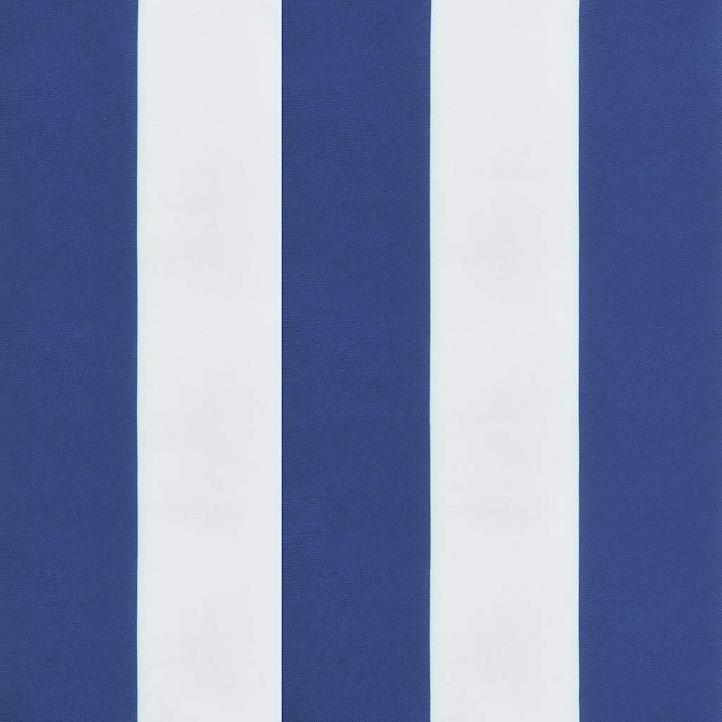 Cuscini per Pallet 2 pz Strisce Blu e Bianche Tessuto Oxford