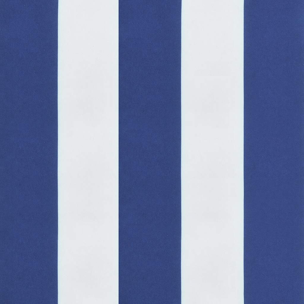 Cuscini per Pallet 3 pz Strisce Blu e Bianche Tessuto Oxford