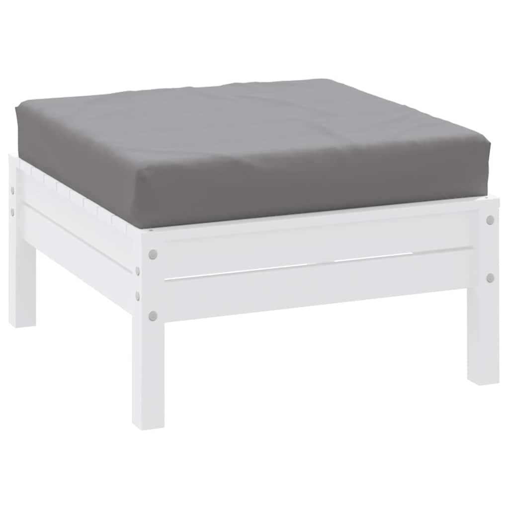 Cuscino per Pallet Grigio 60x60x9,5 cm in Tessuto Oxford