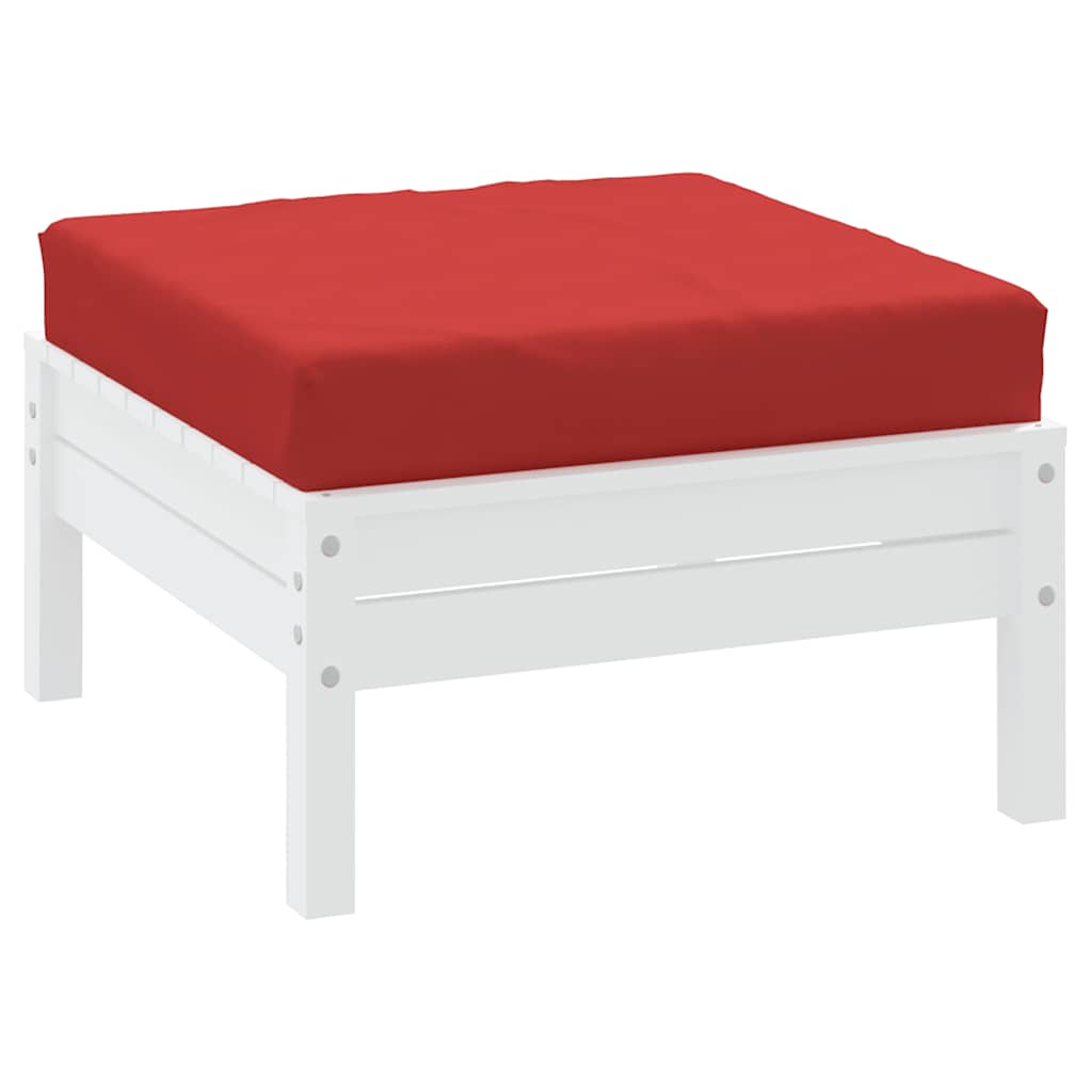 Cuscino per Pallet Rosso 60x60x9,5 cm in Tessuto Oxford