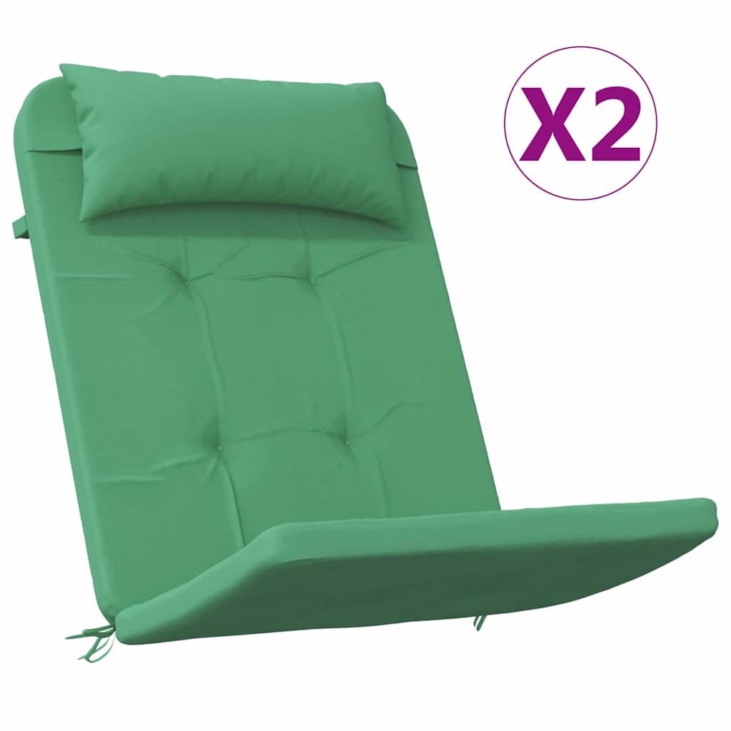 Cuscini per sedie 2 pz Tessuto Oxford Verde 58 x 77 x 4,5 cm