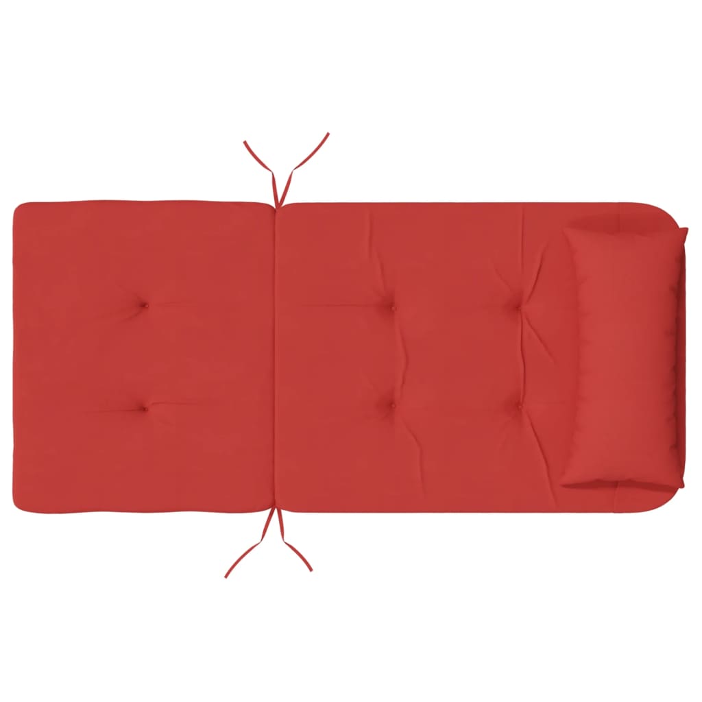 Cuscini per Sedia Adirondack 2 pz Rosso in Tessuto Oxford