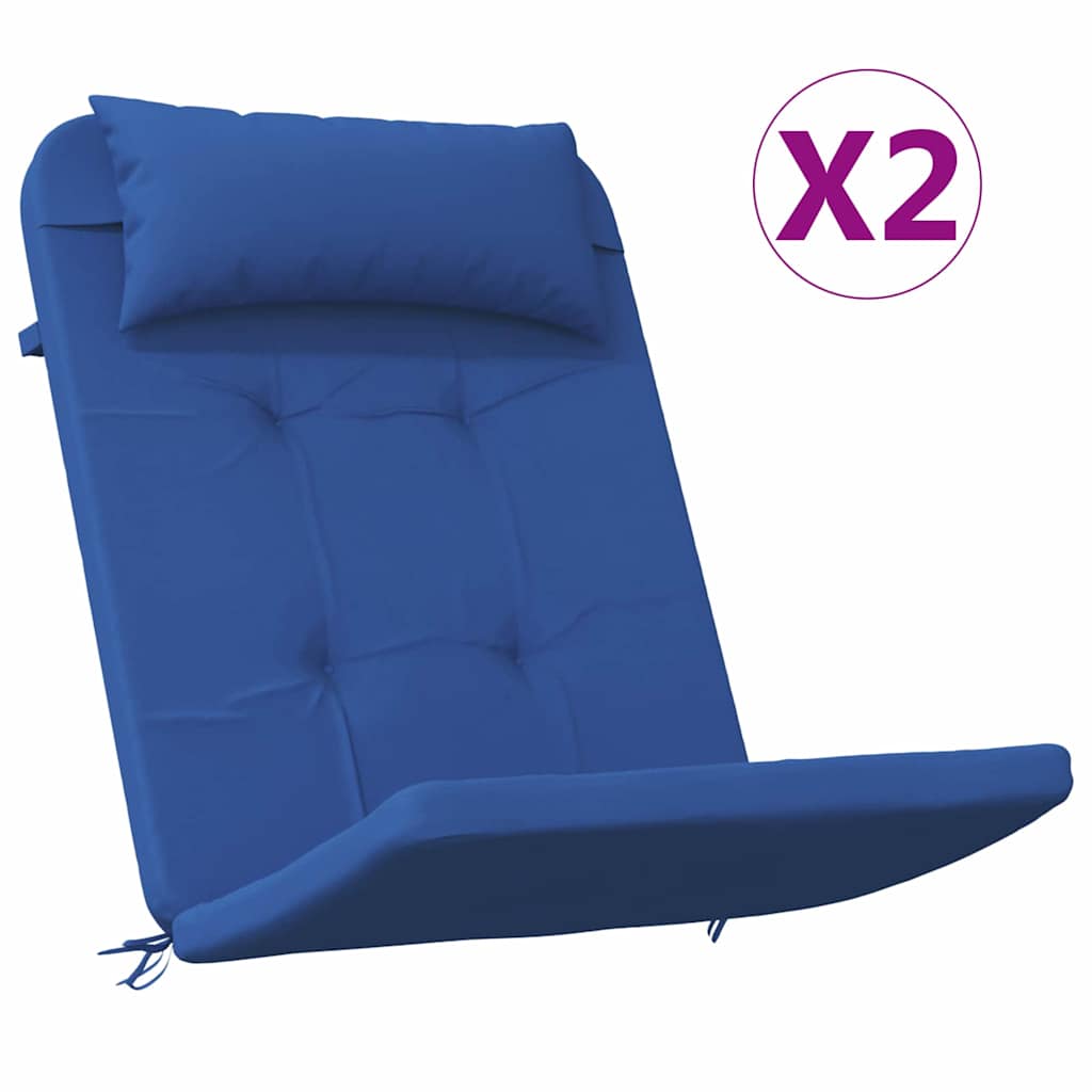 Cuscini per sedie 2 pz Tessuto Oxford Blu 58 x 77 x 4,5 cm