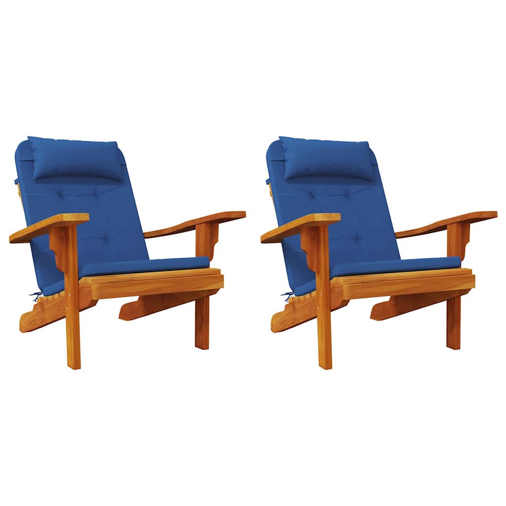 Cuscini per sedie 2 pz Tessuto Oxford Blu 58 x 77 x 4,5 cm