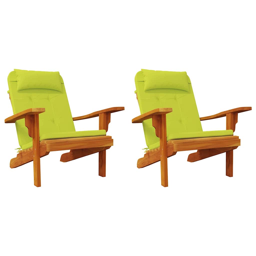 Cuscini per sedie 2 pz Tessuto Oxford Verde brillante.