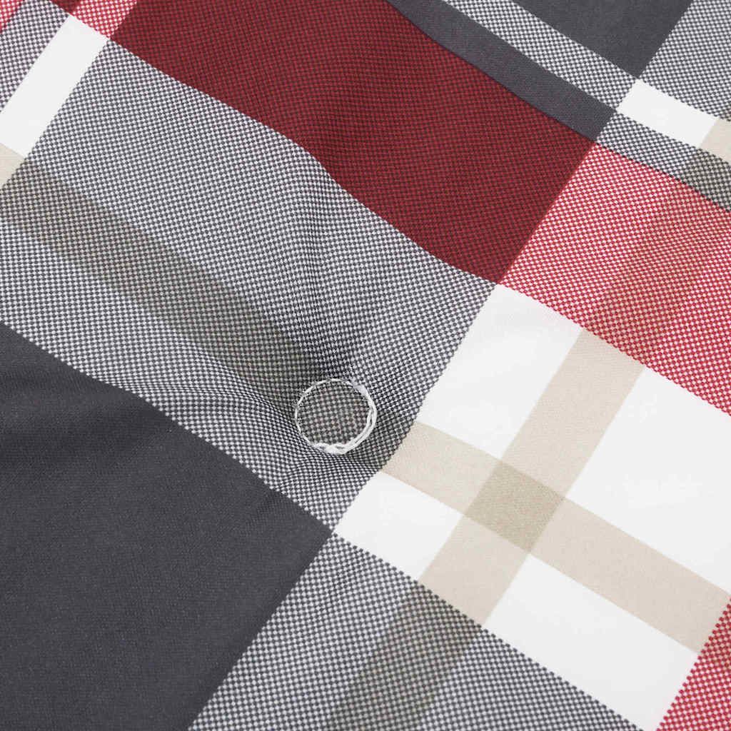 Cuscini per sedie 2 pz Tessuto Oxford Quadro Rosso