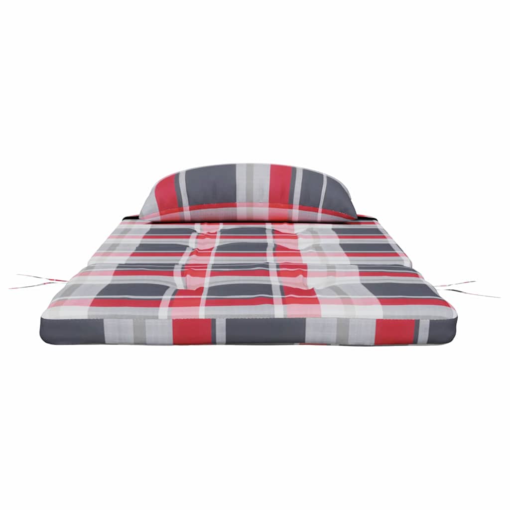 Cuscini per sedie 2 pz Tessuto Oxford Quadro Rosso