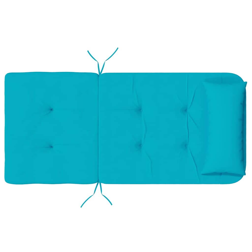 Cuscini per sedie 2 pz Tessuto Oxford Turchese 58 x 77 x 4,5 cm