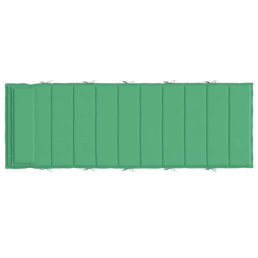 Cuscino per Lettino Verde 180x60x4 cm in Tessuto Oxford
