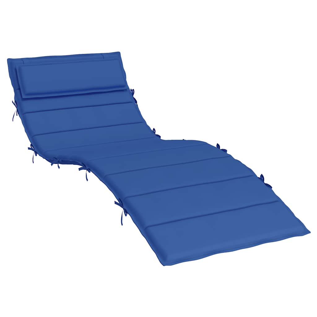 Cuscino per Lettino Blu Reale 180x60x4 cm in Tessuto Oxford