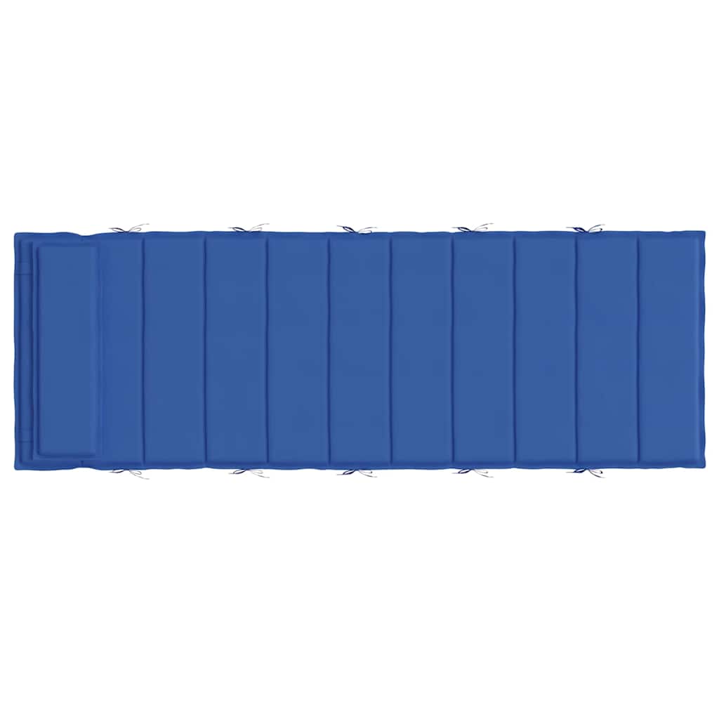 Cuscino per Lettino Blu Reale 180x60x4 cm in Tessuto Oxford