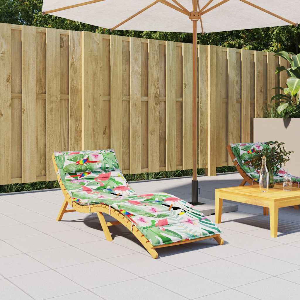 Cuscino per Lettino Multicolore 180x60x4 cm in Tessuto Oxford