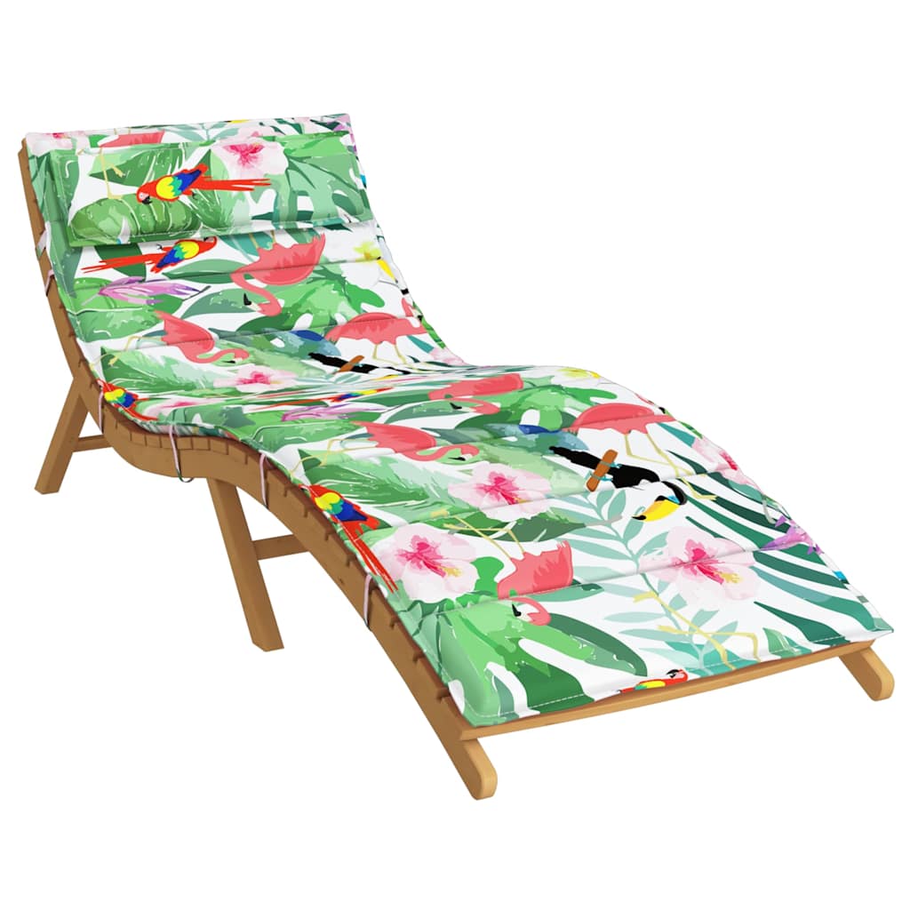 Cuscino per Lettino Multicolore 180x60x4 cm in Tessuto Oxford