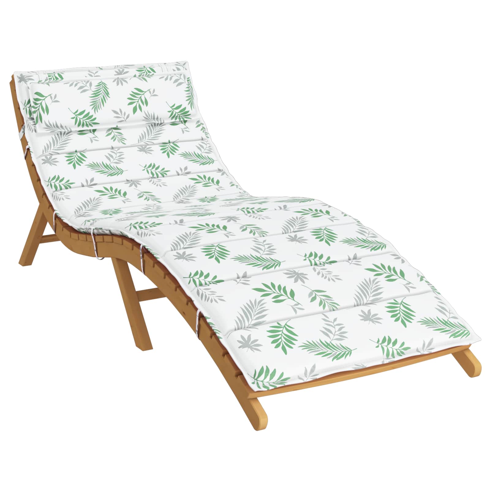 Cuscino per Lounger Sole Tessuto Oxford Bianco e Verde