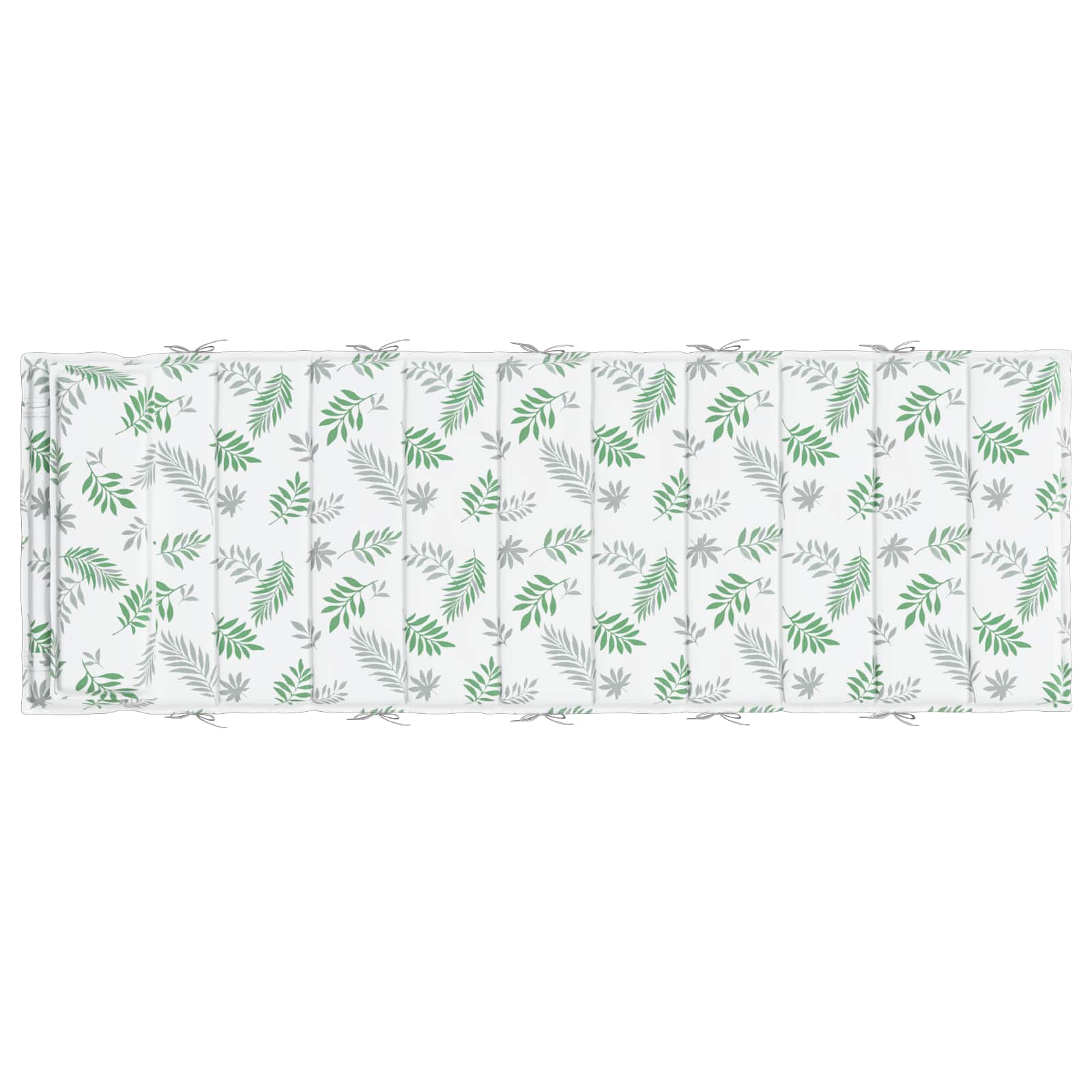 Cuscino per Lounger Sole Tessuto Oxford Bianco e Verde