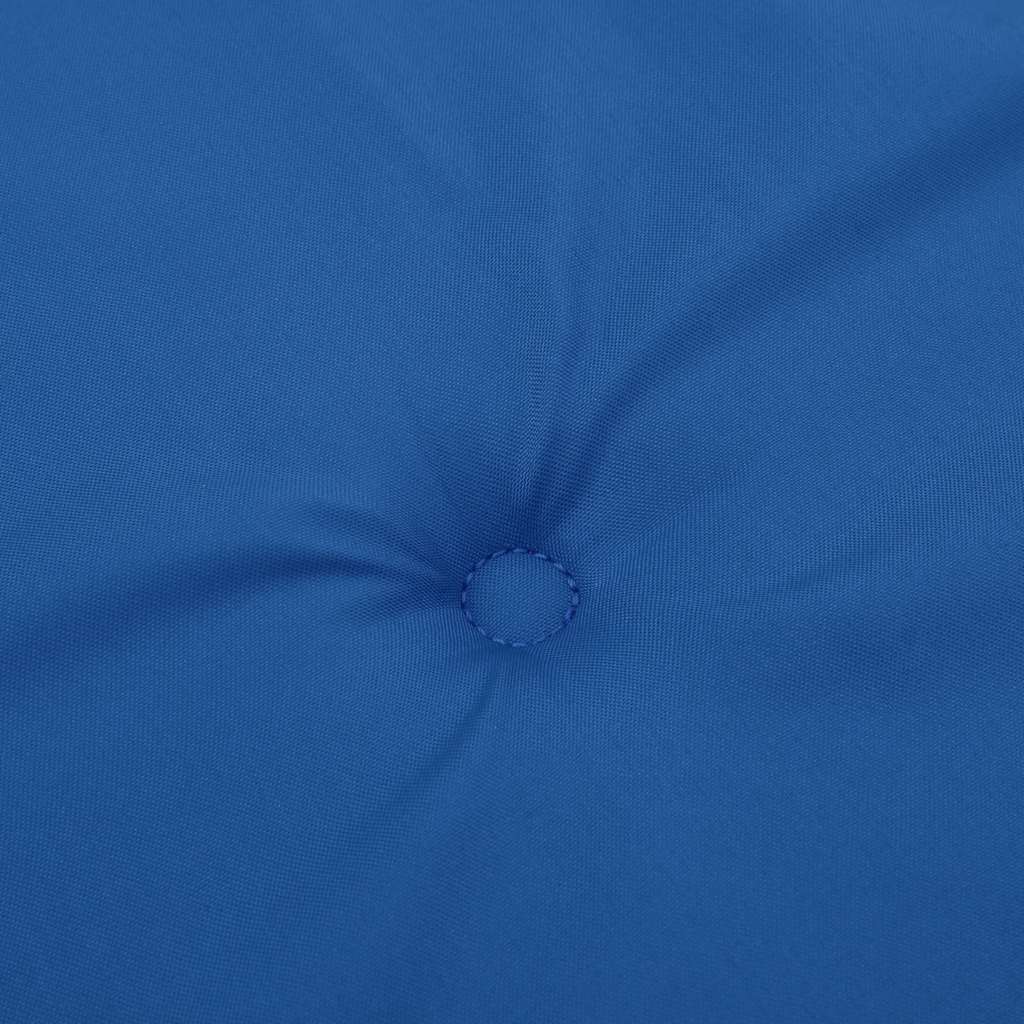 Cuscini Sedia con Schienale Alto 2 pz Blu Reale Tessuto Oxford