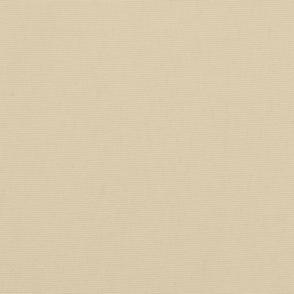 Cuscino Rotondo Beige Ø 100x11 cm in Tessuto Oxford
