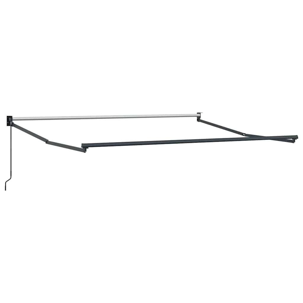 Manual Awning Frame 3 x 2,5 m Antracite Powder-Coated Aluminium