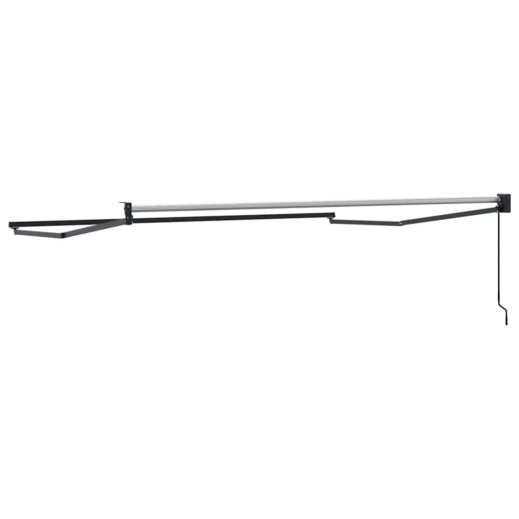 Manual Awning Frame 3 x 2,5 m Antracite Powder-Coated Aluminium