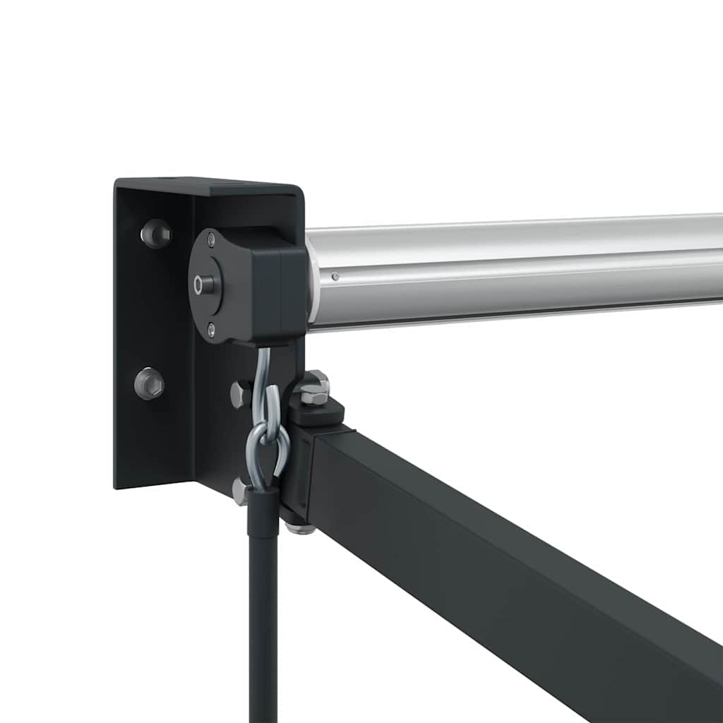 Manual Awning Frame 3 x 2,5 m Antracite Powder-Coated Aluminium