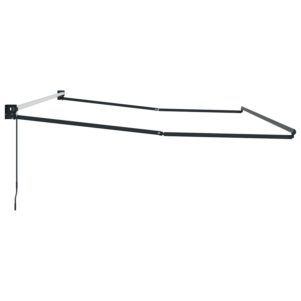 Manual Awning Frame 4,5 x 3 m Antracite Powder-Coated Aluminium