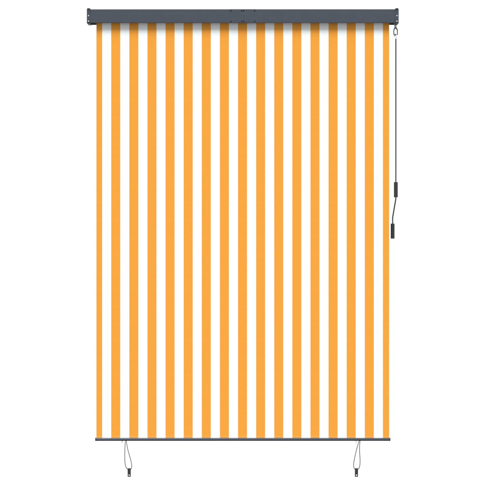 Tenda a rullo Bianco e Arancione 180 x 250 cm