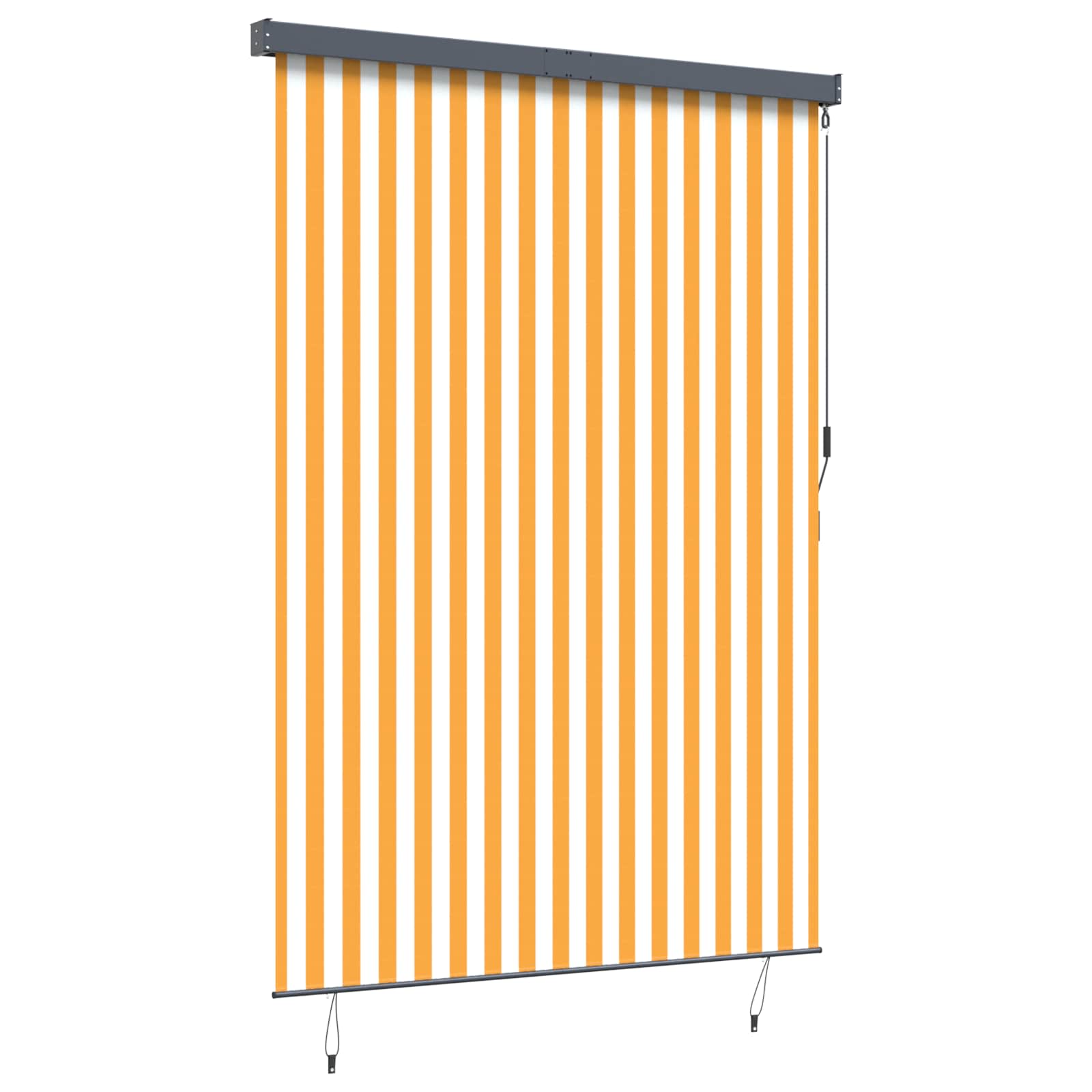 Tenda a rullo Bianco e Arancione 180 x 250 cm