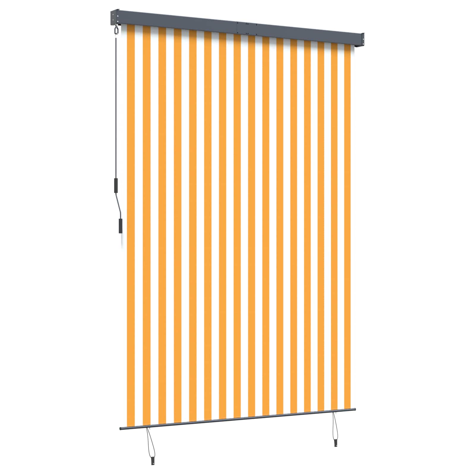 Tenda a rullo Bianco e Arancione 180 x 250 cm