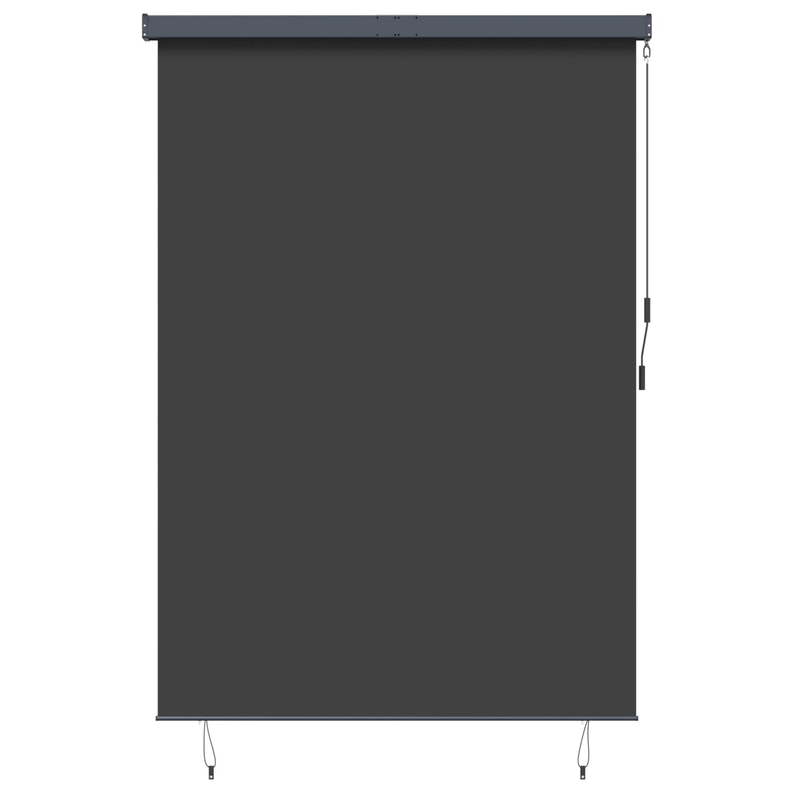 Tenda a rullo Antracite 180 x 250 cm Tessuto e Alluminio