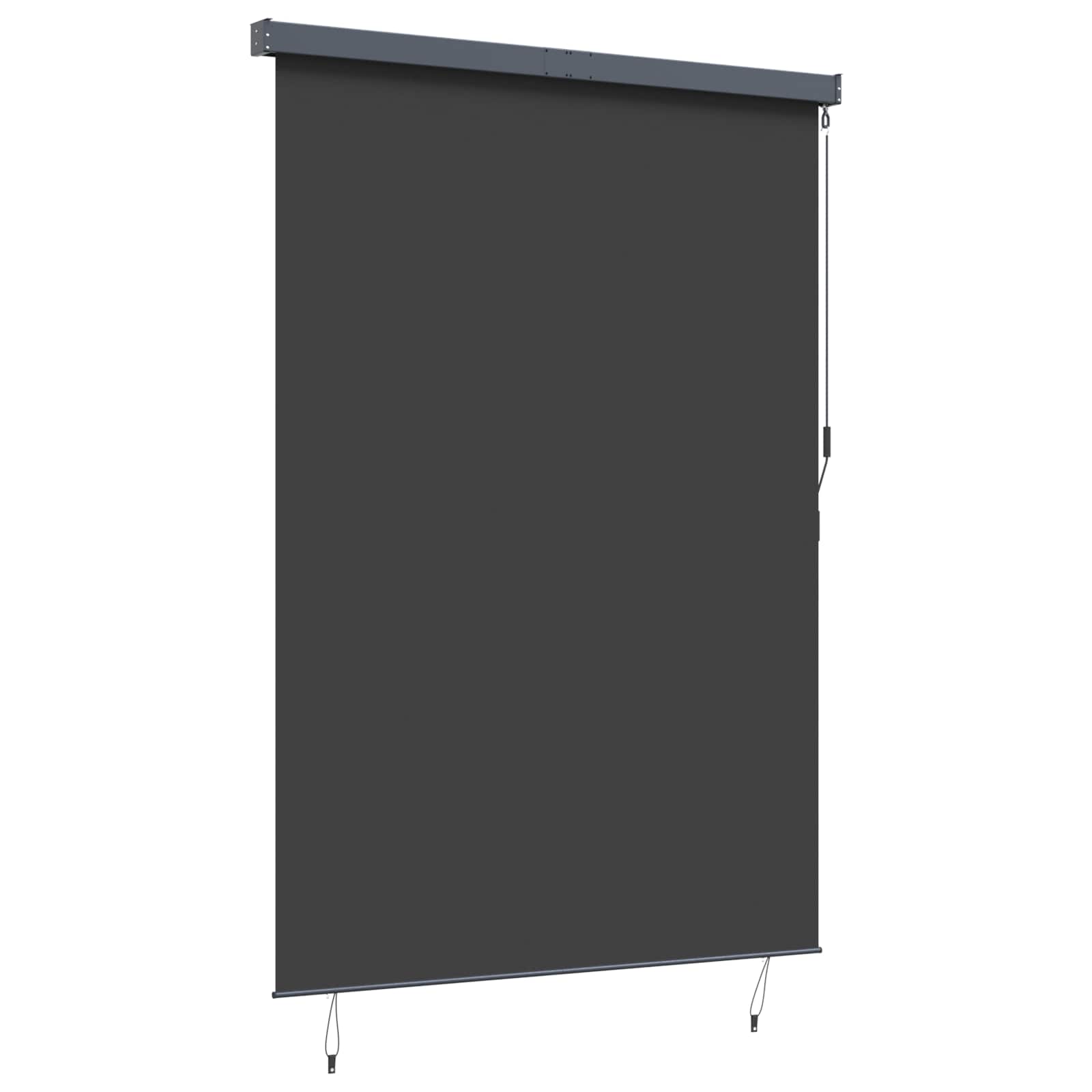 Tenda a rullo Antracite 180 x 250 cm Tessuto e Alluminio
