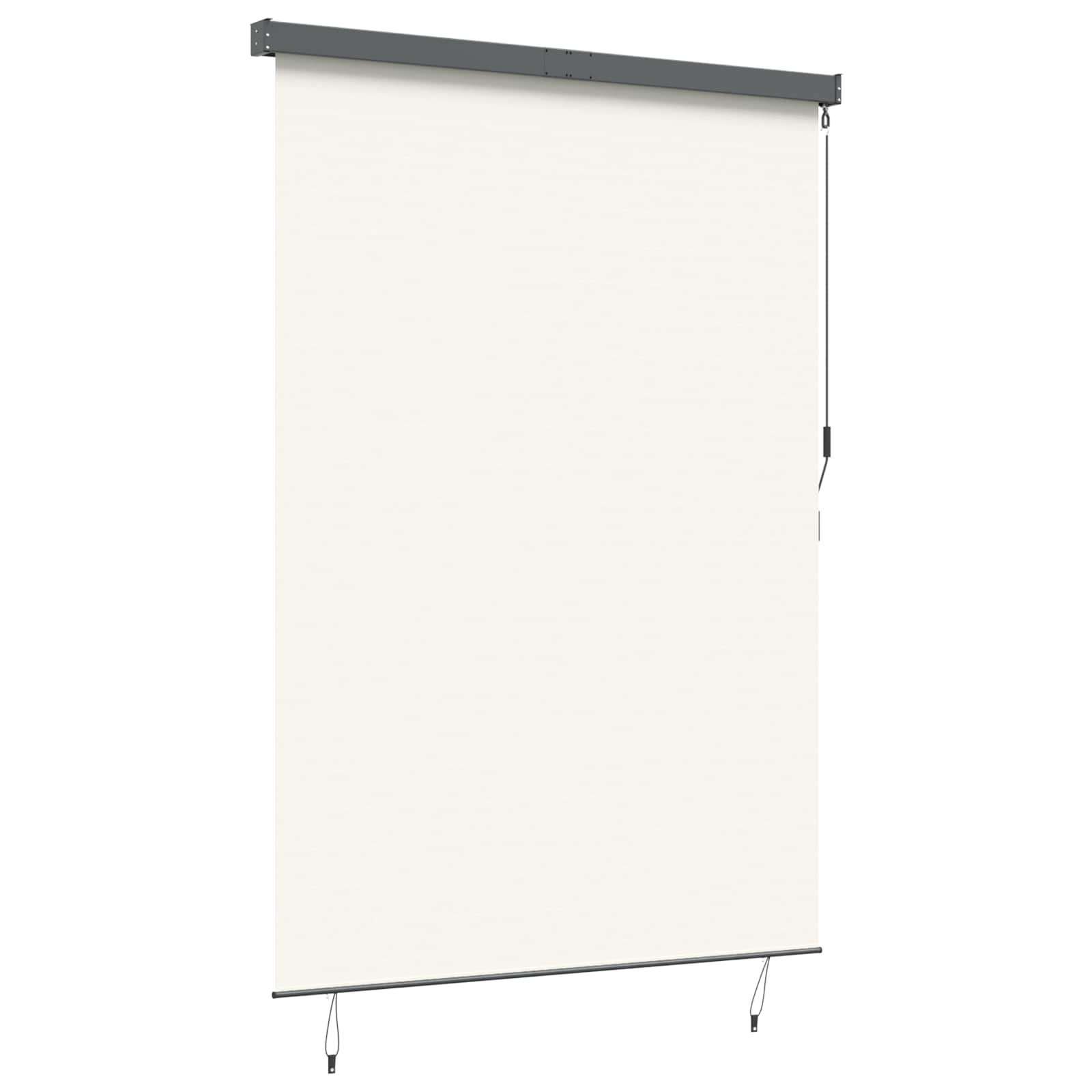 Tenda a rullo Crema 180 x 250 cm Tessuto e Alluminio