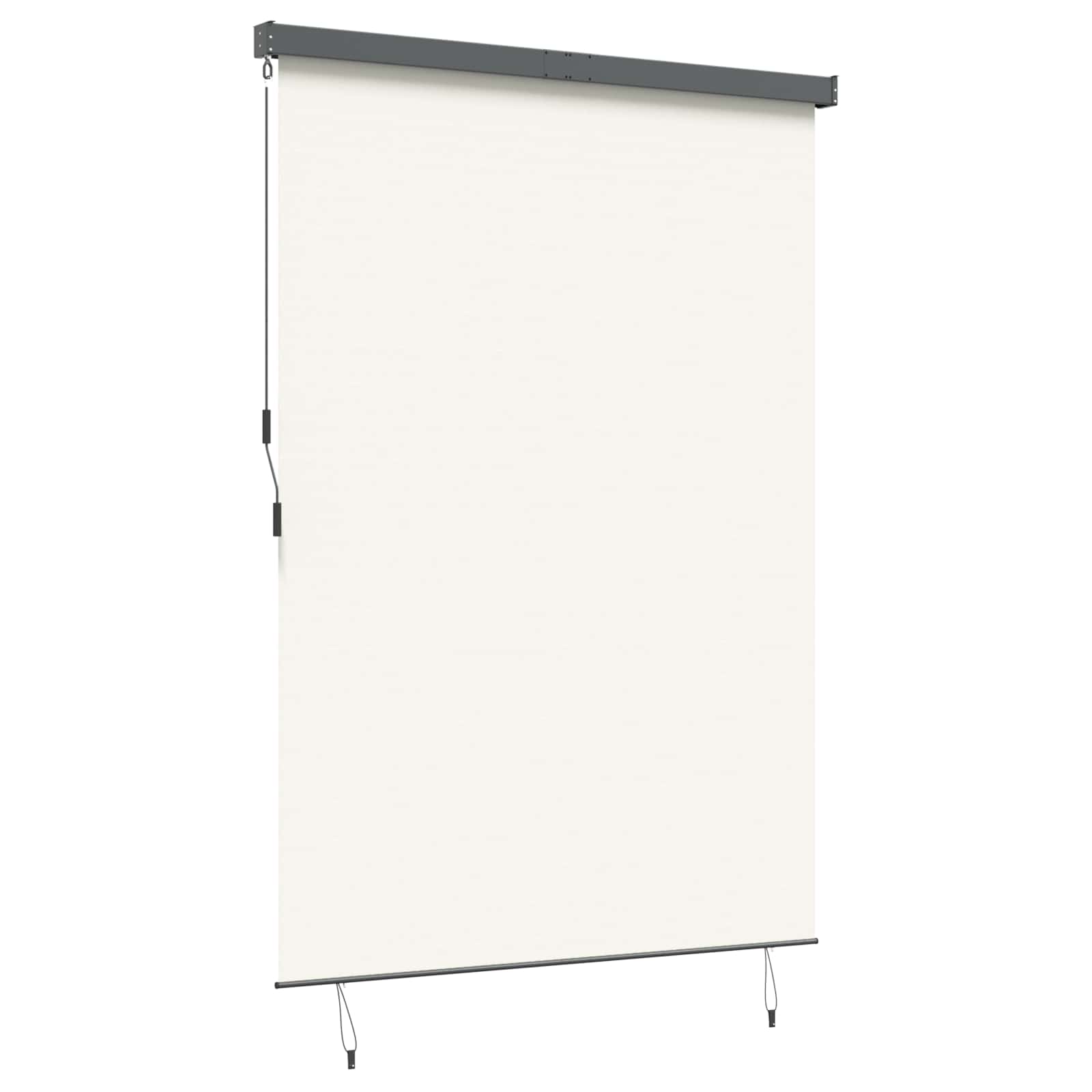 Tenda a rullo Crema 180 x 250 cm Tessuto e Alluminio