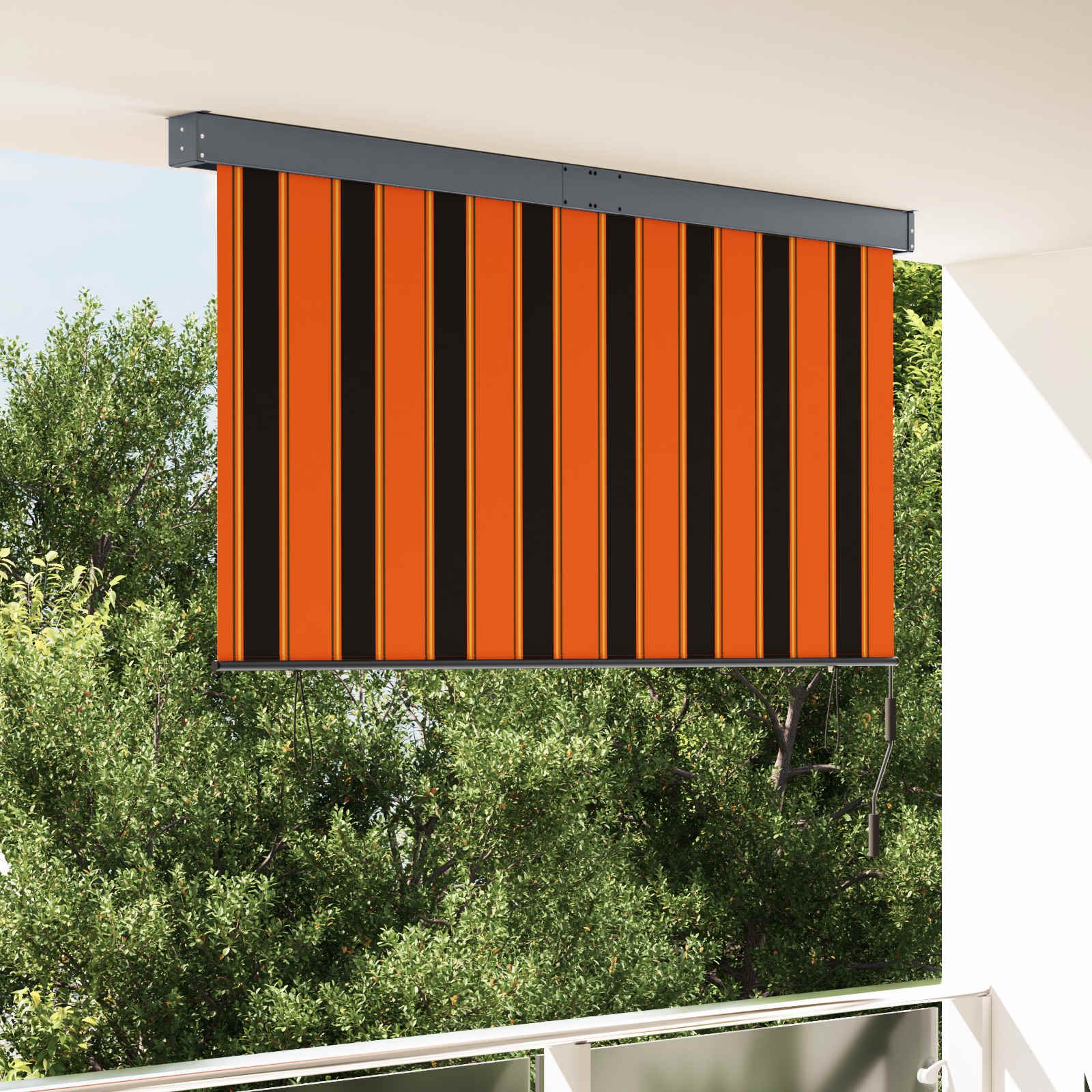 Tenda a rullo Arancione e Marrone 180 x 250 cm