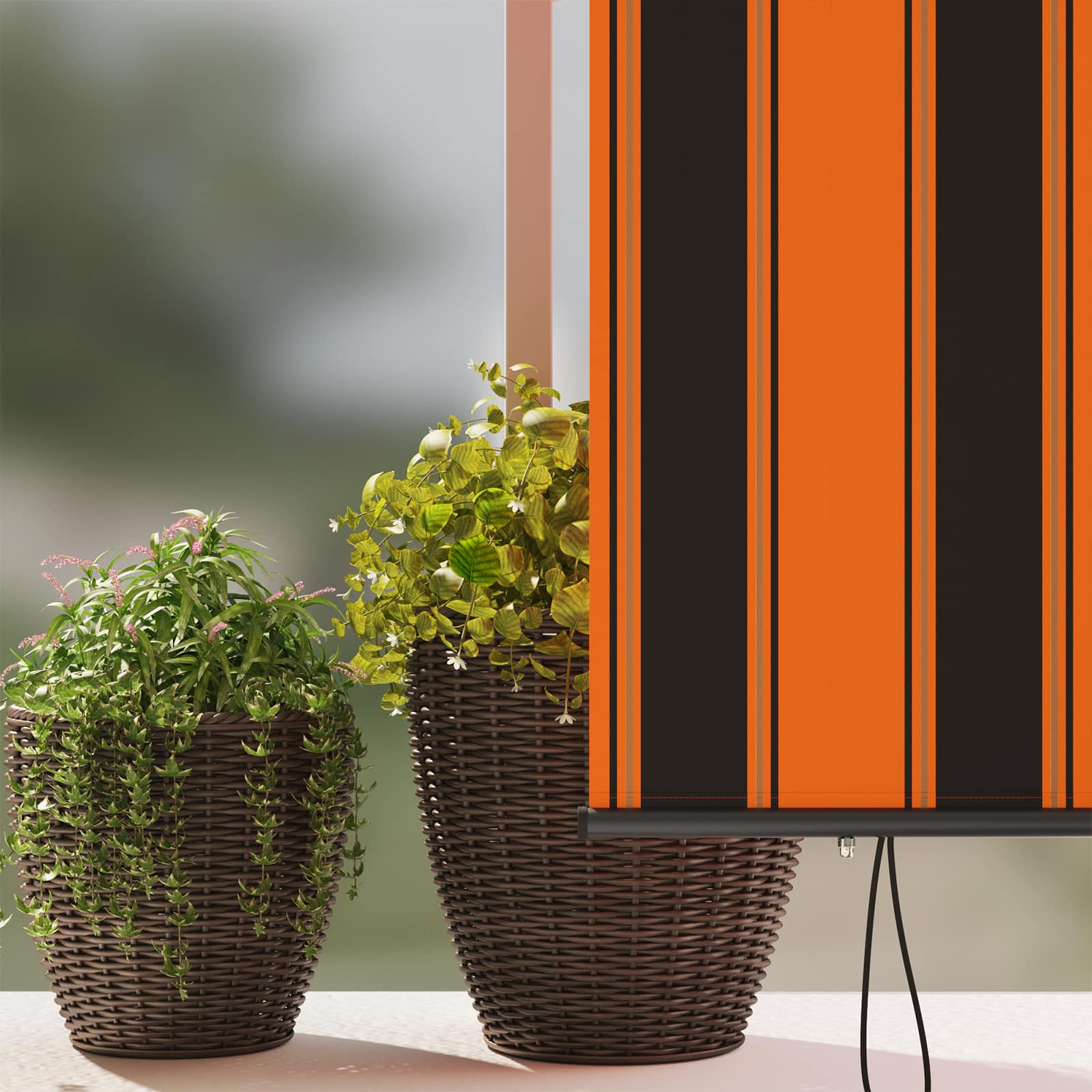 Tenda a rullo Arancione e Marrone 180 x 250 cm