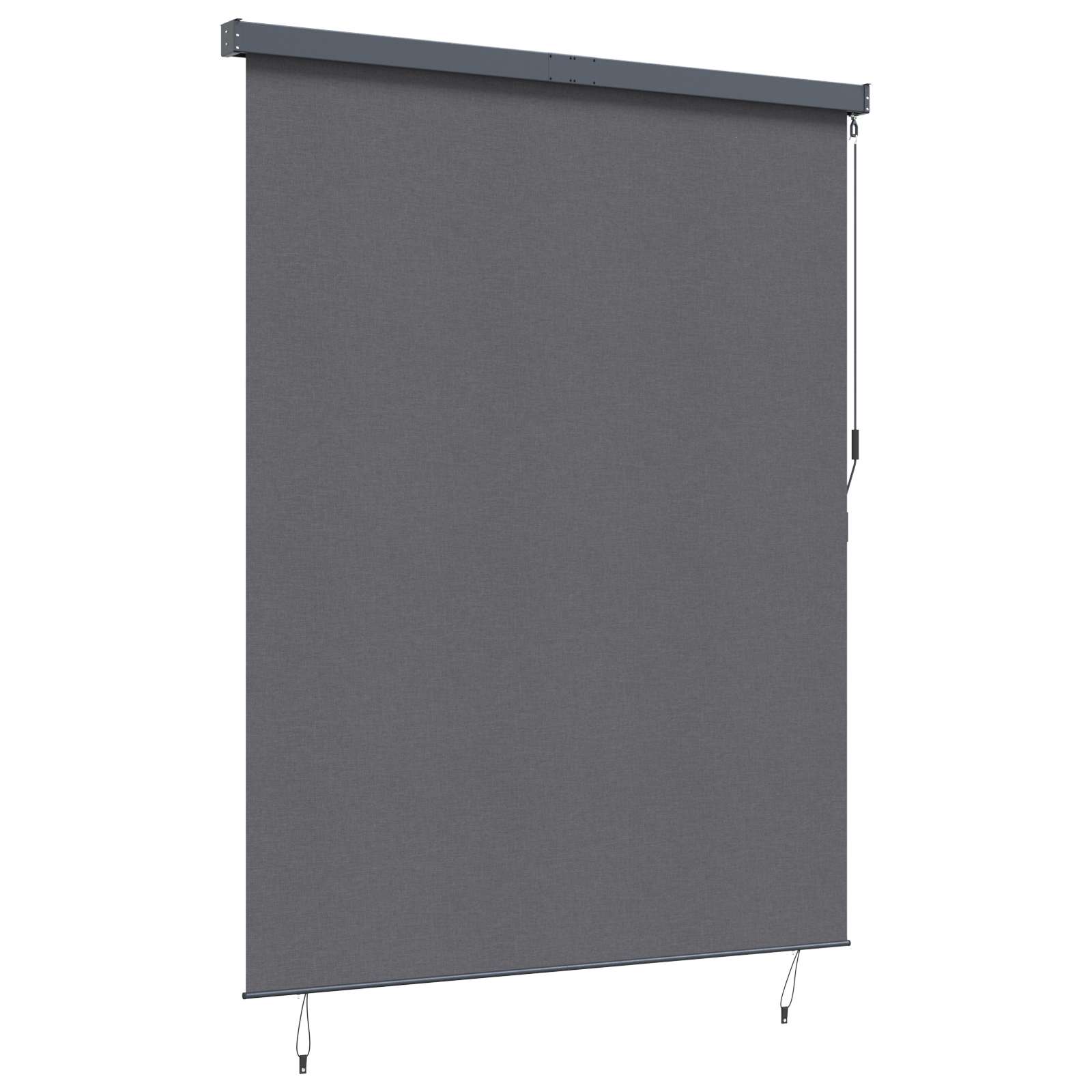 Tenda a rullo Antracite 200 x 250 cm Tessuto e Alluminio