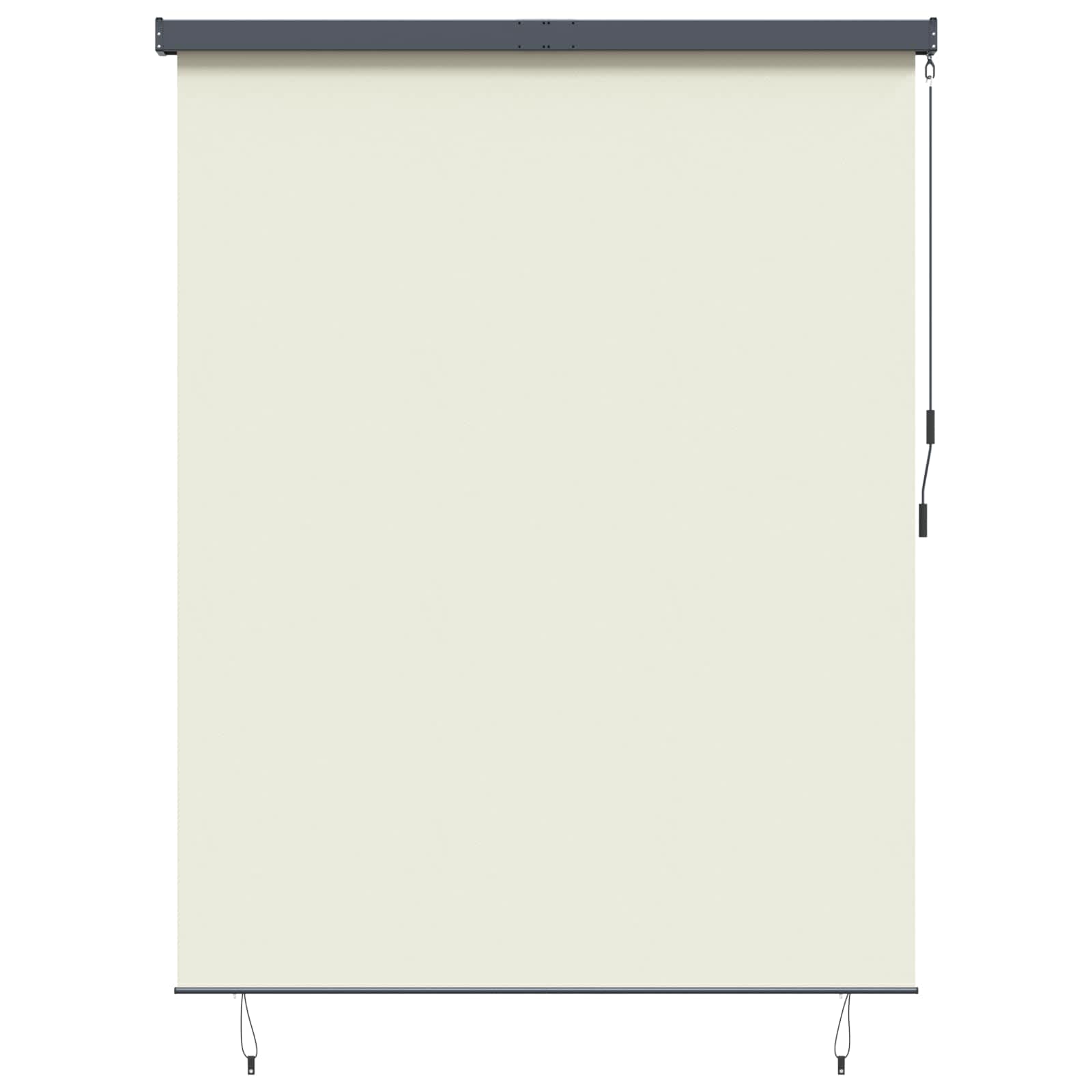 Tenda a rullo Crema 200 x 250 cm Tessuto e Alluminio