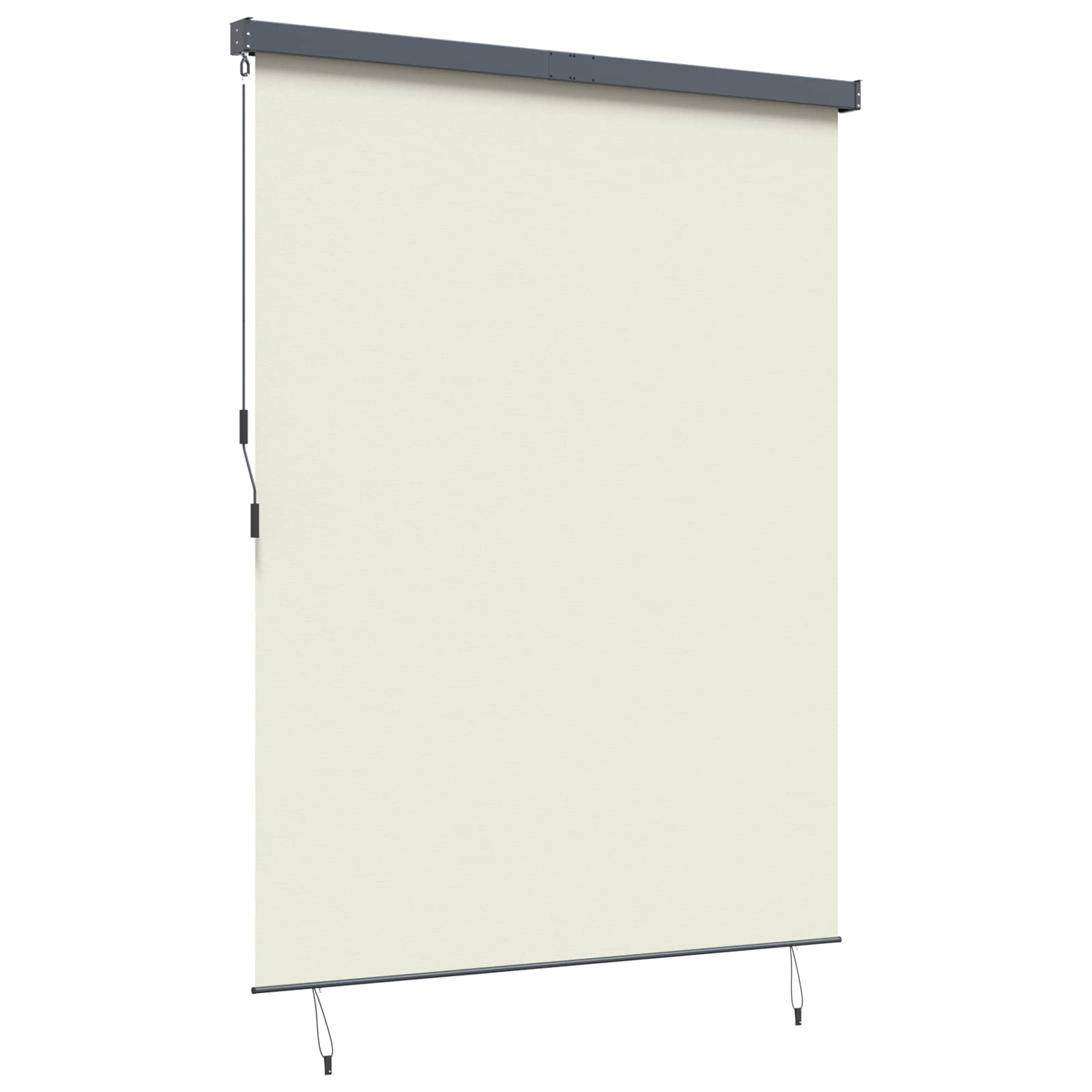 Tenda a rullo Crema 220 x 250 cm Tessuto e Alluminio