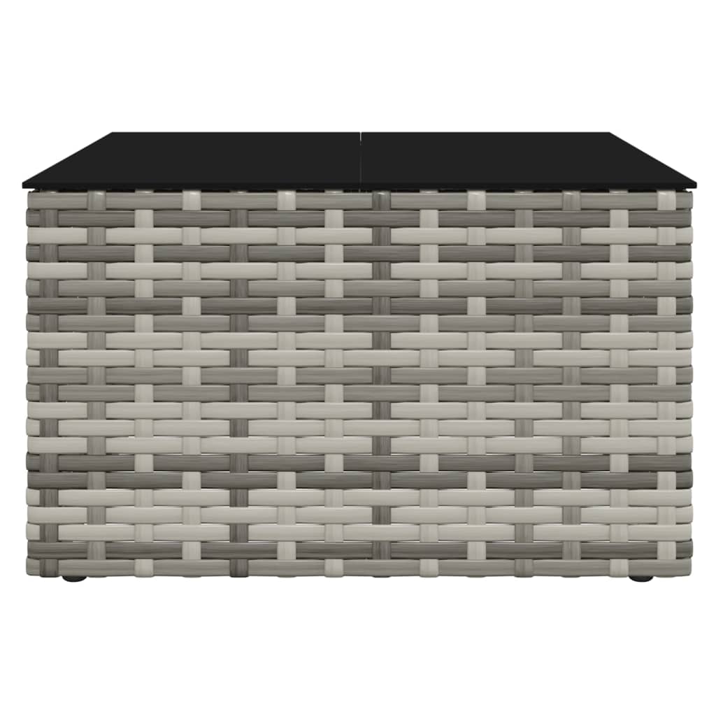 Set di Divani da Giardino 2 pz con Cuscini in Polyrattan Grigio