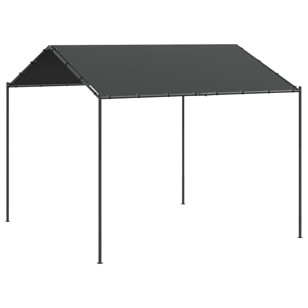 Tenda a Baldacchino Antracite 3x3 m in Acciaio e Tessuto