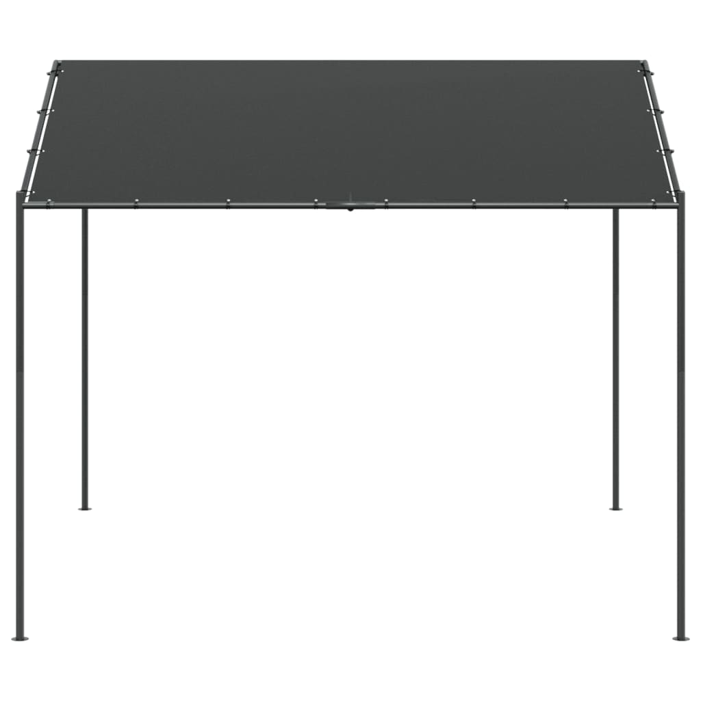 Tenda a Baldacchino Antracite 3x3 m in Acciaio e Tessuto
