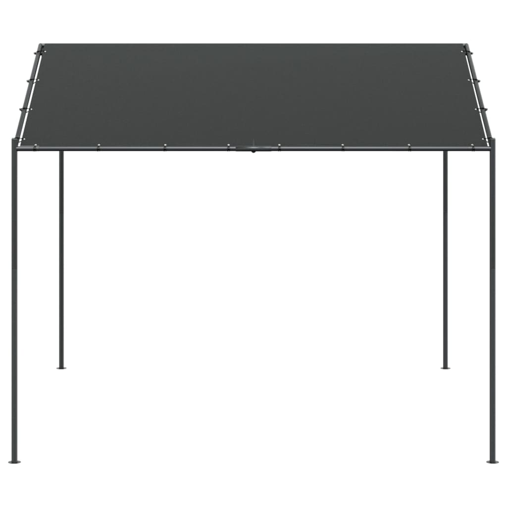 Tenda a Baldacchino Antracite 4x4 m in Acciaio e Tessuto