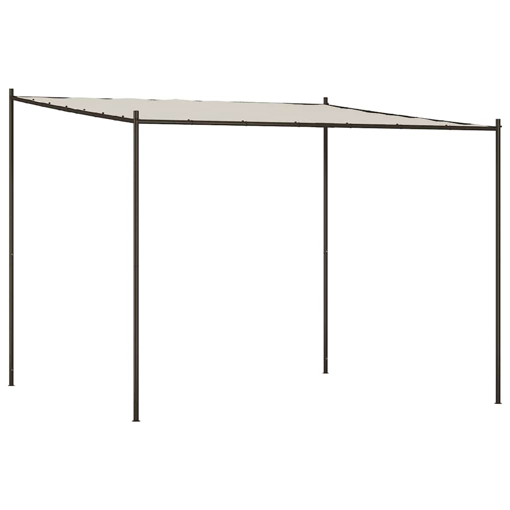 Gazebo Bianco 3x3 m 180 g/m² Tessuto e Acciaio