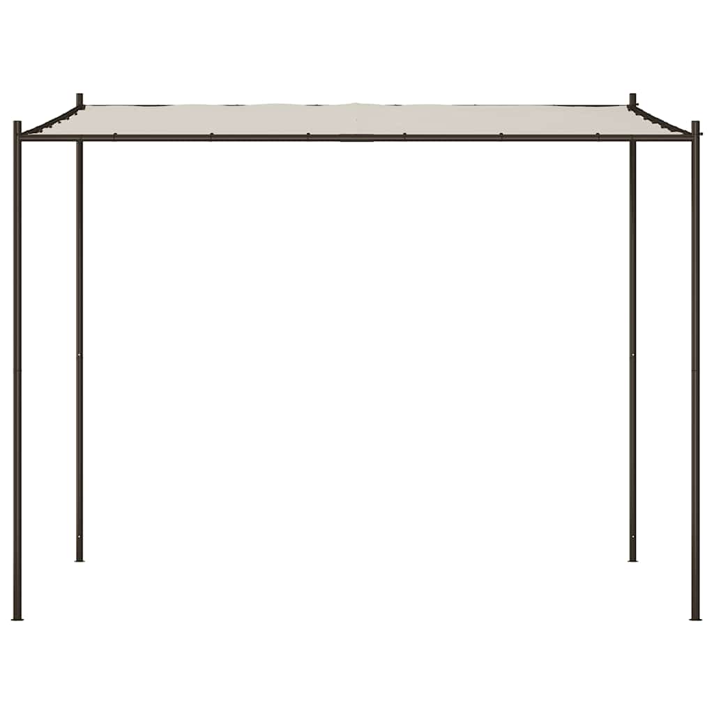 Gazebo Bianco 3x3 m 180 g/m² Tessuto e Acciaio