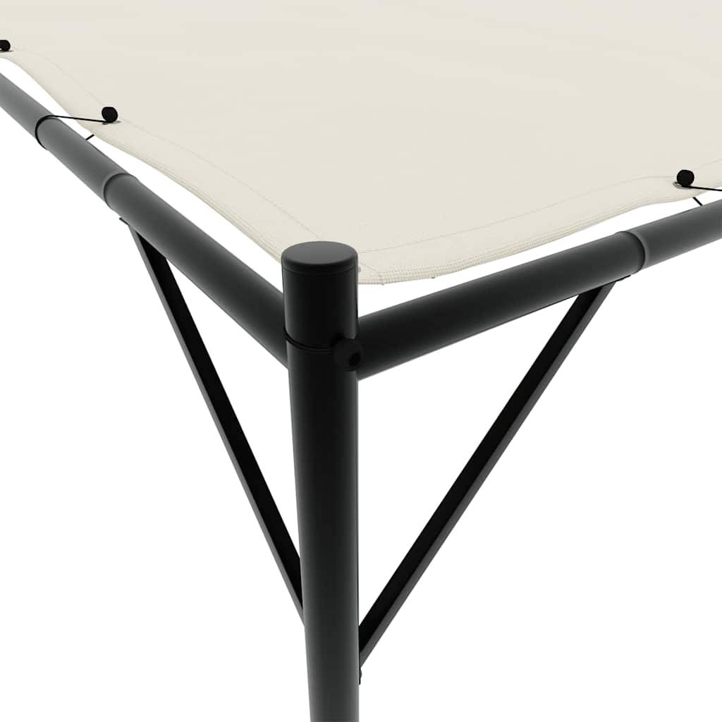 Gazebo Bianco 4x4 m 180 g/m² Tessuto e Acciaio