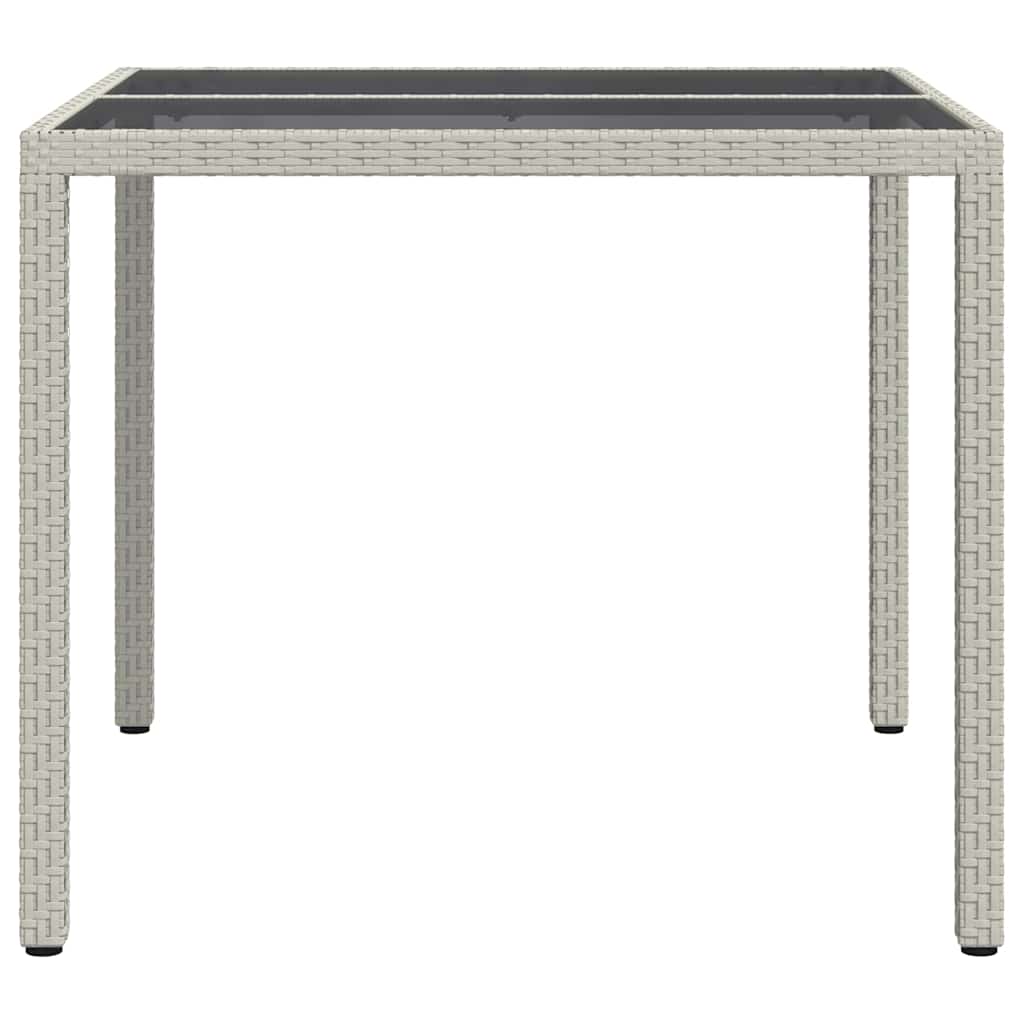 Tavolo da Giardino Bianco 90 x 90 x 75 cm polyrattan