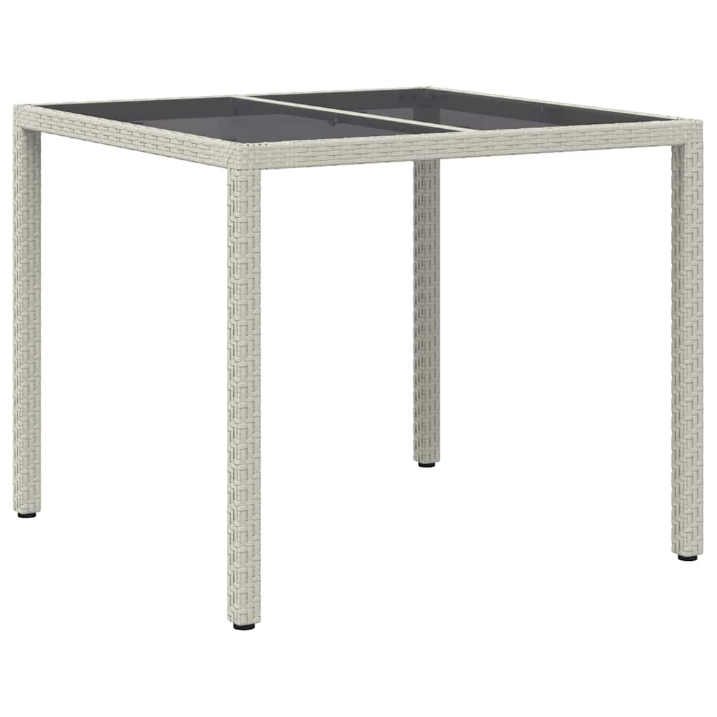 Tavolo da Giardino Bianco 90 x 90 x 75 cm polyrattan