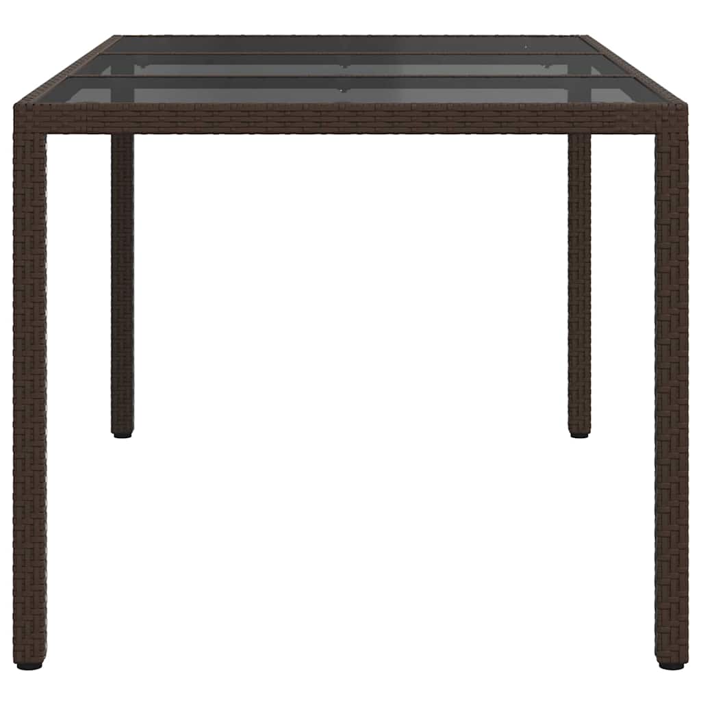 Tavolo da Giardino Marrone 150 x 90 x 75 cm polyrattan