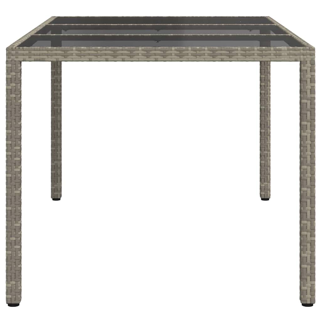 Tavolo da Giardino Grigio 150 x 90 x 75 cm polyrattan