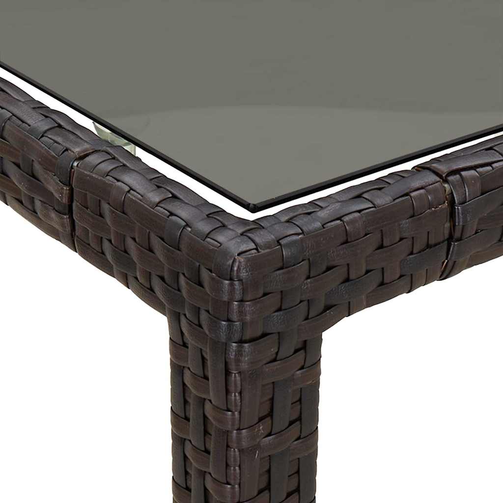Tavolo da Giardino Marrone polyrattan