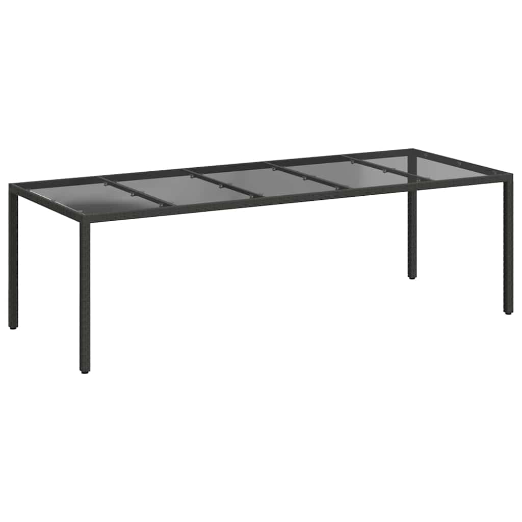 Tavolo da Giardino Nero Puro polyrattan